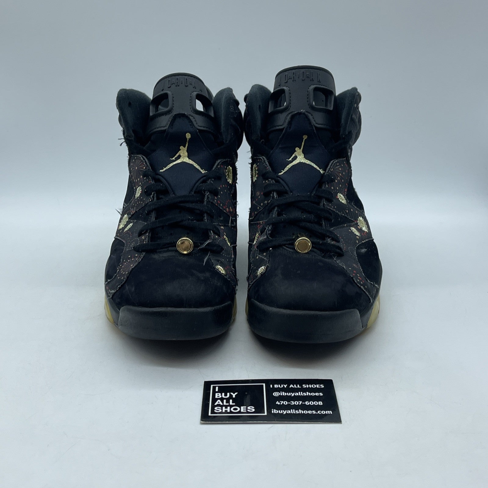 Size 10 - Air Jordan 6 Retro Chinese New Year Black Gold Suede (AA2492-021)