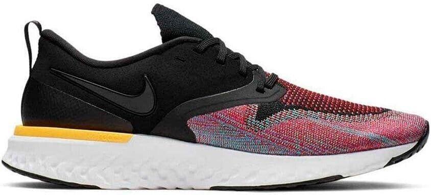 Size 10.5 - Nike Odyssey React Flyknit 2 Black Multi Blue Suede (AH1015-005)