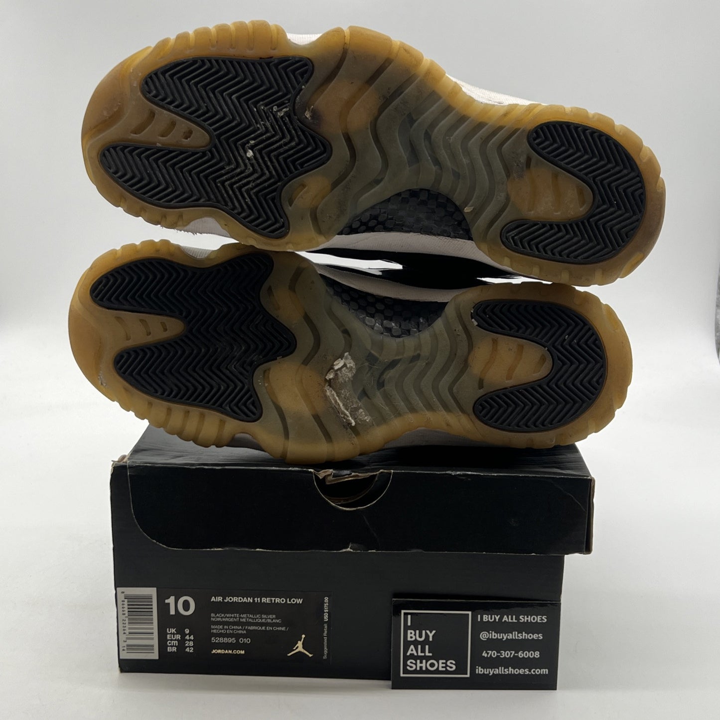 Size 10 - Air Jordan 11 Retro Low Barons (528895-010)