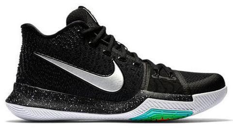 Size 12 - Nike Kyrie 3 Black Ice Grey Suede White Leather (852395-018)