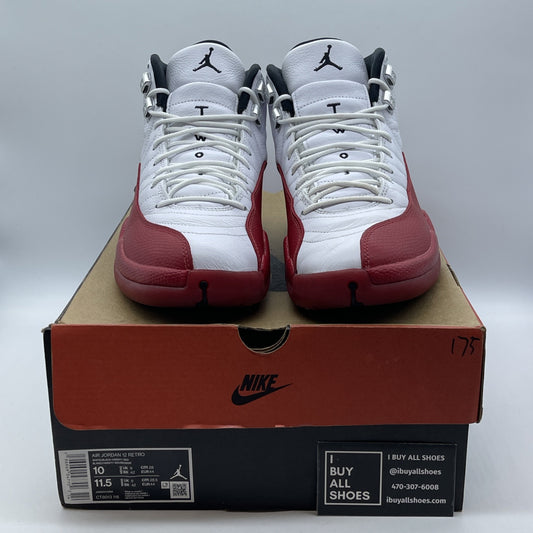 Size 10 - Jordan 12 Retro 2023 Mid Cherry Red White Leather (CT8013-116)