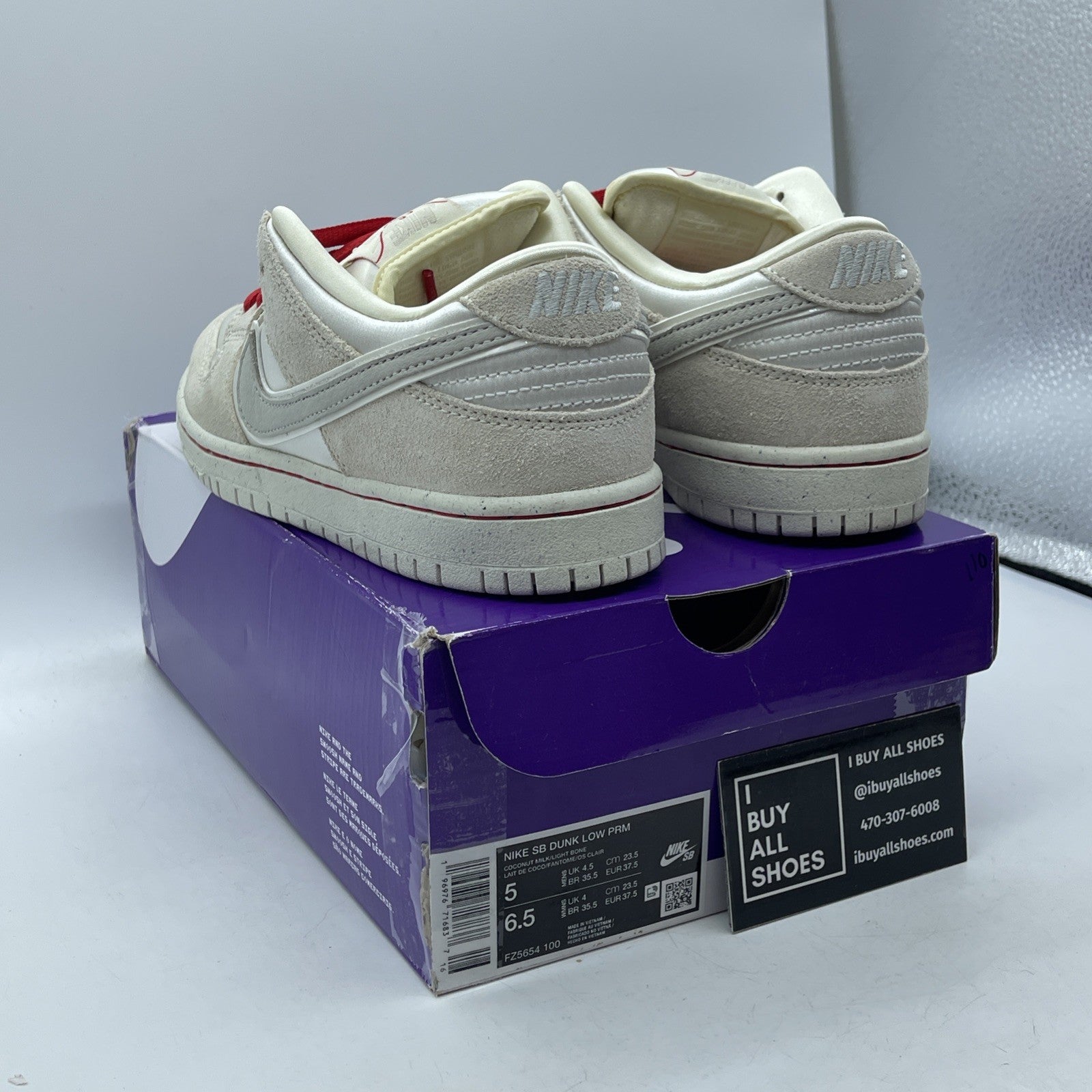 Size 5 - Nike Dunk Premium SB Low City of Love Collection Light Bone (FZ5654-100