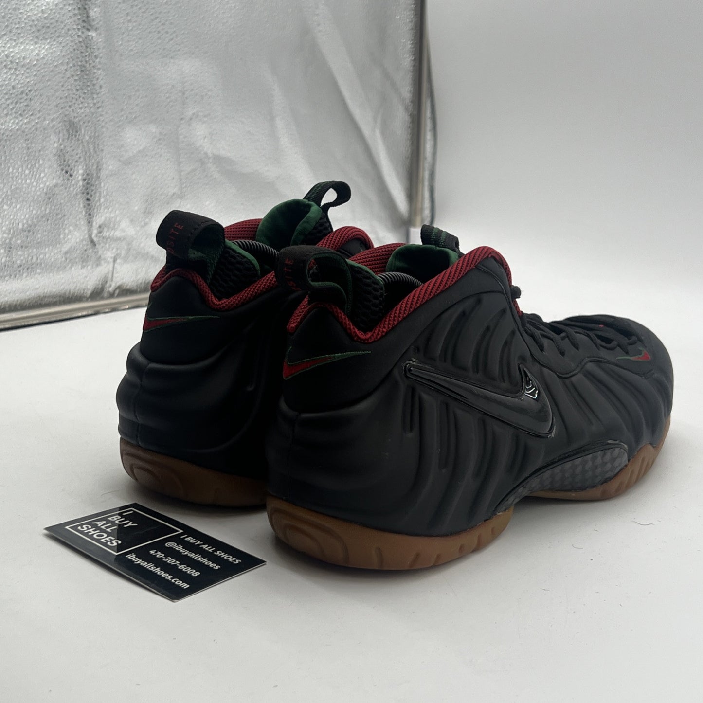 Size 9 - Nike Foamposite Pro Gucci - Black (624041-004)