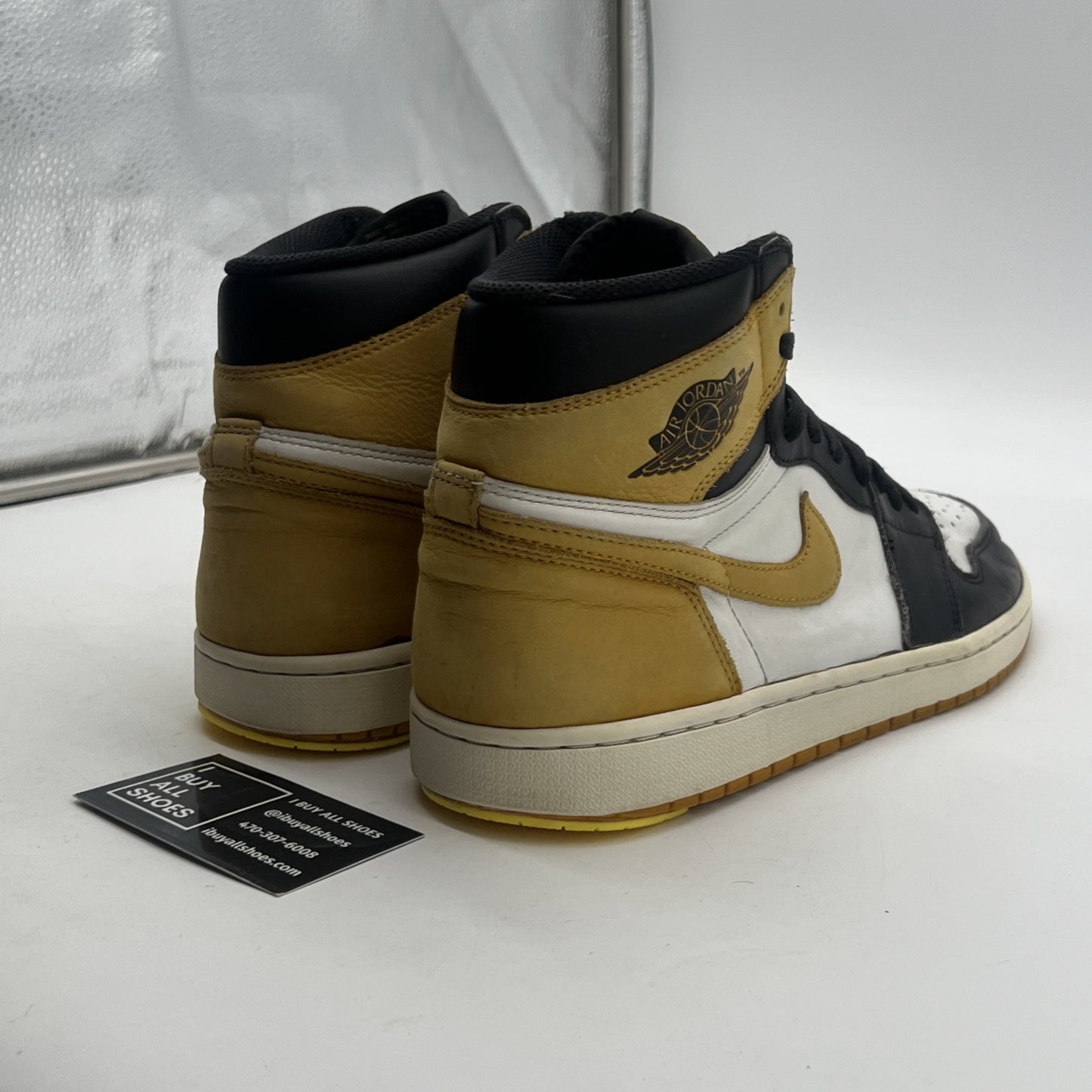 Size 10.5 - Air Jordan 1 Retro OG High Best Hand in the Game - Yellow Ochre