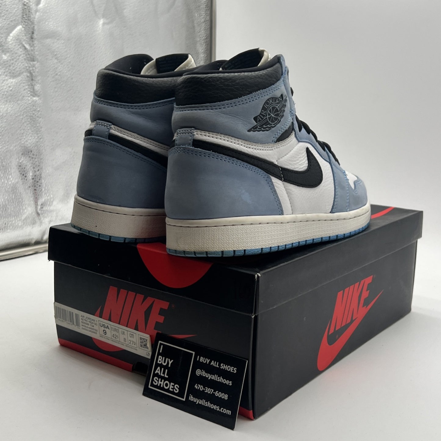 Size 9 - Air Jordan 1 Retro OG High University Blue (555088-134)