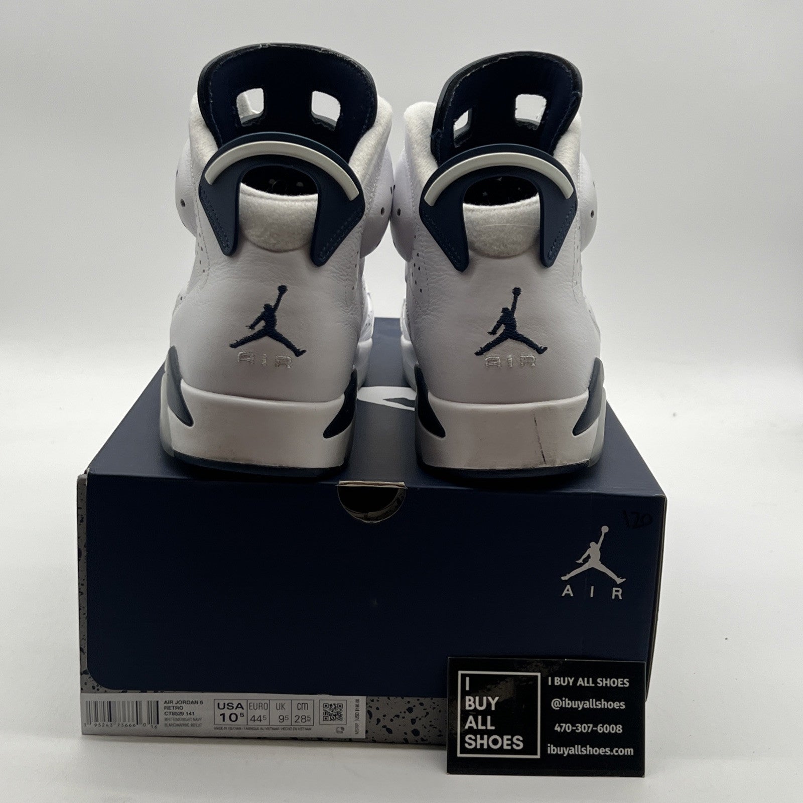 Size 10.5 - Air Jordan 6 Retro Midnight Navy (CT8529-141)