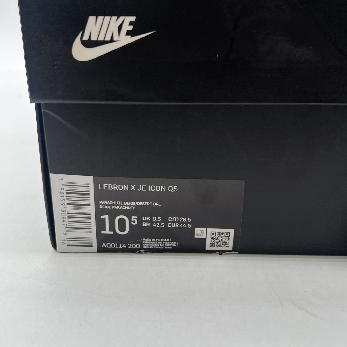Size 10.5 - Nike John Elliott x LeBron Icon QS Parachute Beige (AQ0114-200)