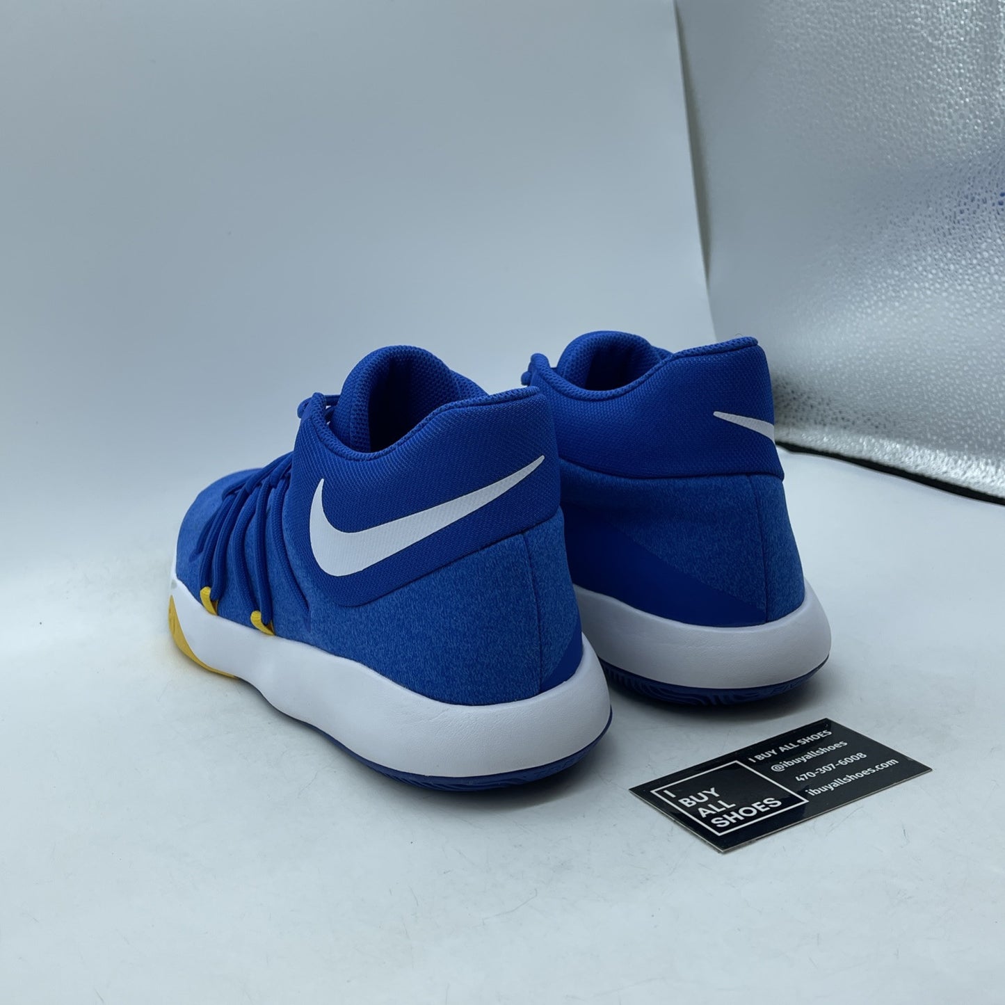 Size 11 - Nike KD Trey 5 V Warriors Blue White Suede Leather (DA7767-603