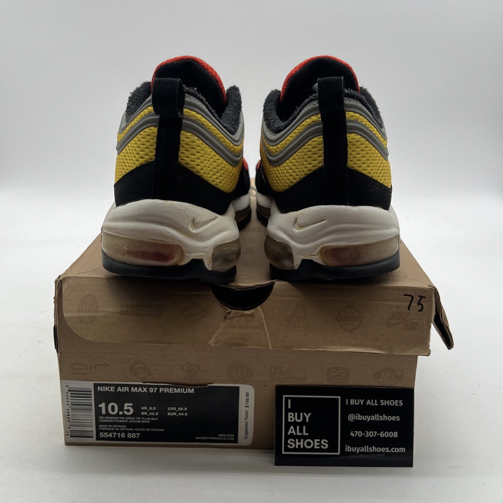 Size 10.5 - Nike Air Max 97 EM Sunset (554716-887)