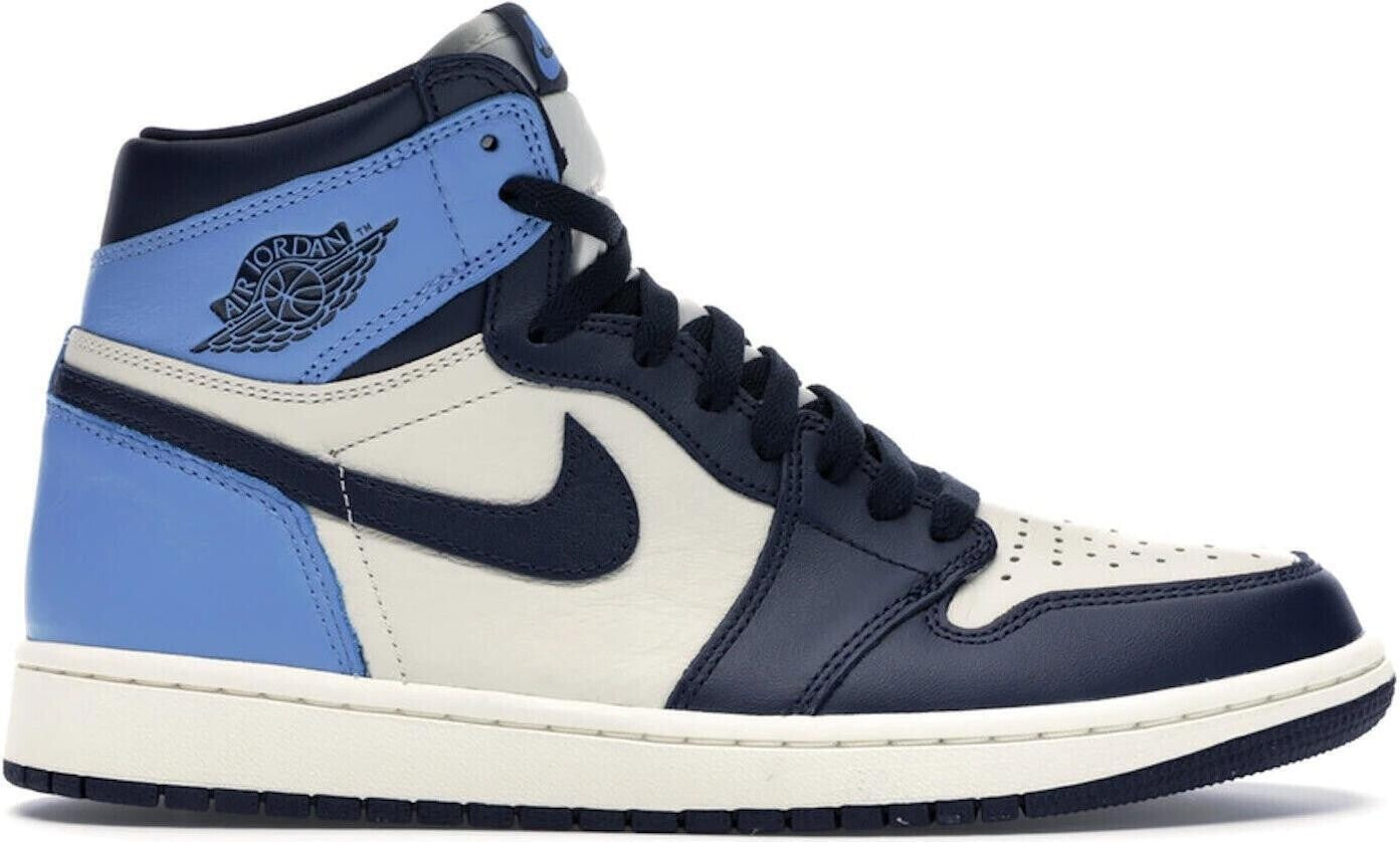 Size 10 - Air Jordan 1 Retro OG High Obsidian UNC 2019 (555088-140)