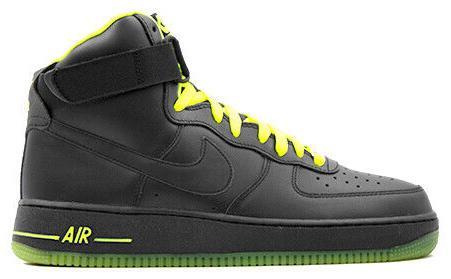 Size 11 - Nike Air Force 1 High Black Volt (315121-013)