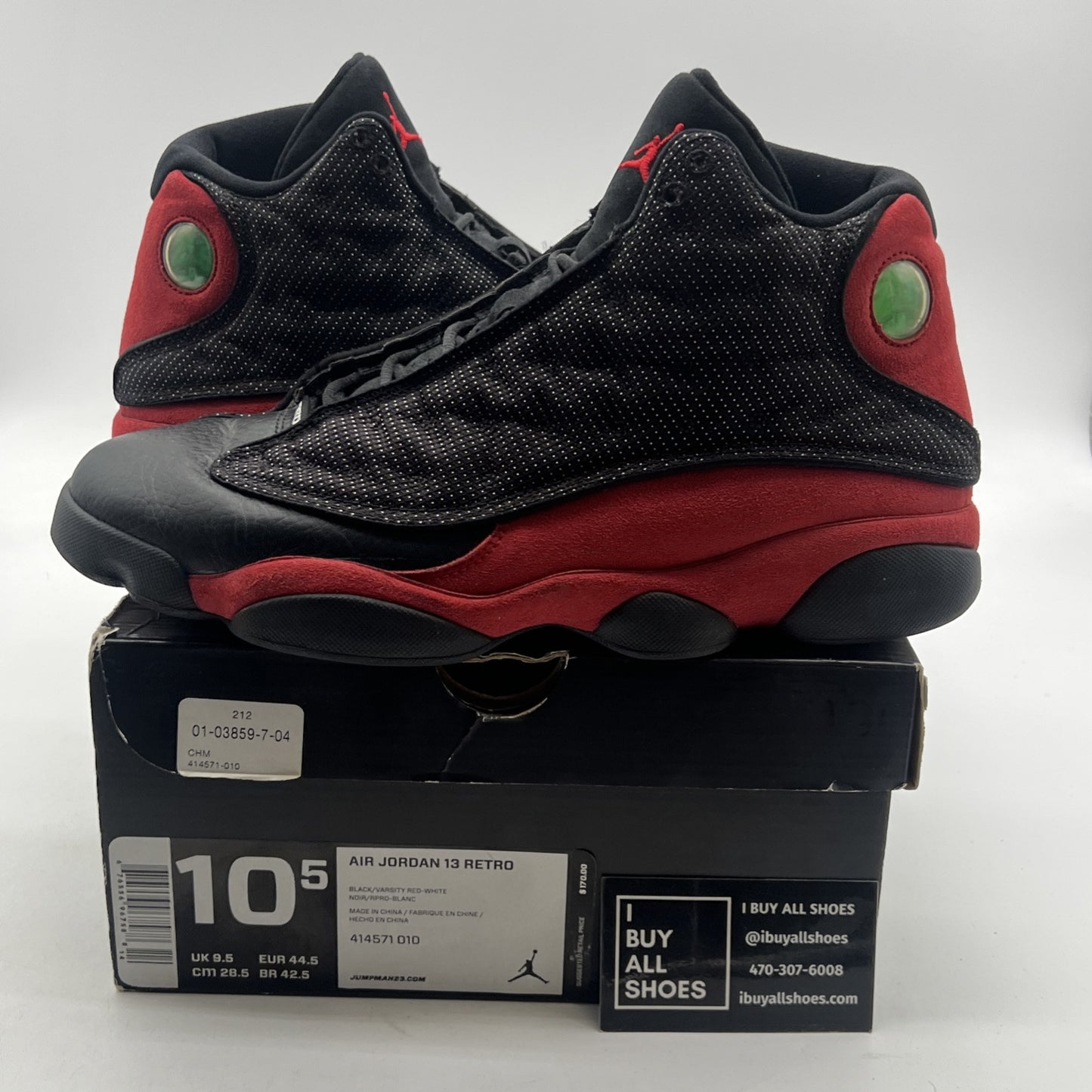 Size 10.5 - Air Jordan 13 Retro 2013 Bred (414571-010)