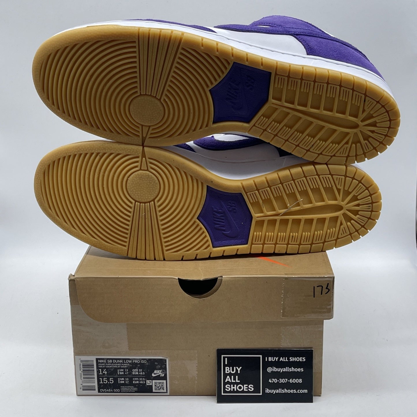 Size 14 - Nike SB Dunk Low Pro ISO Orange Label Court Purple (DV5464-500)