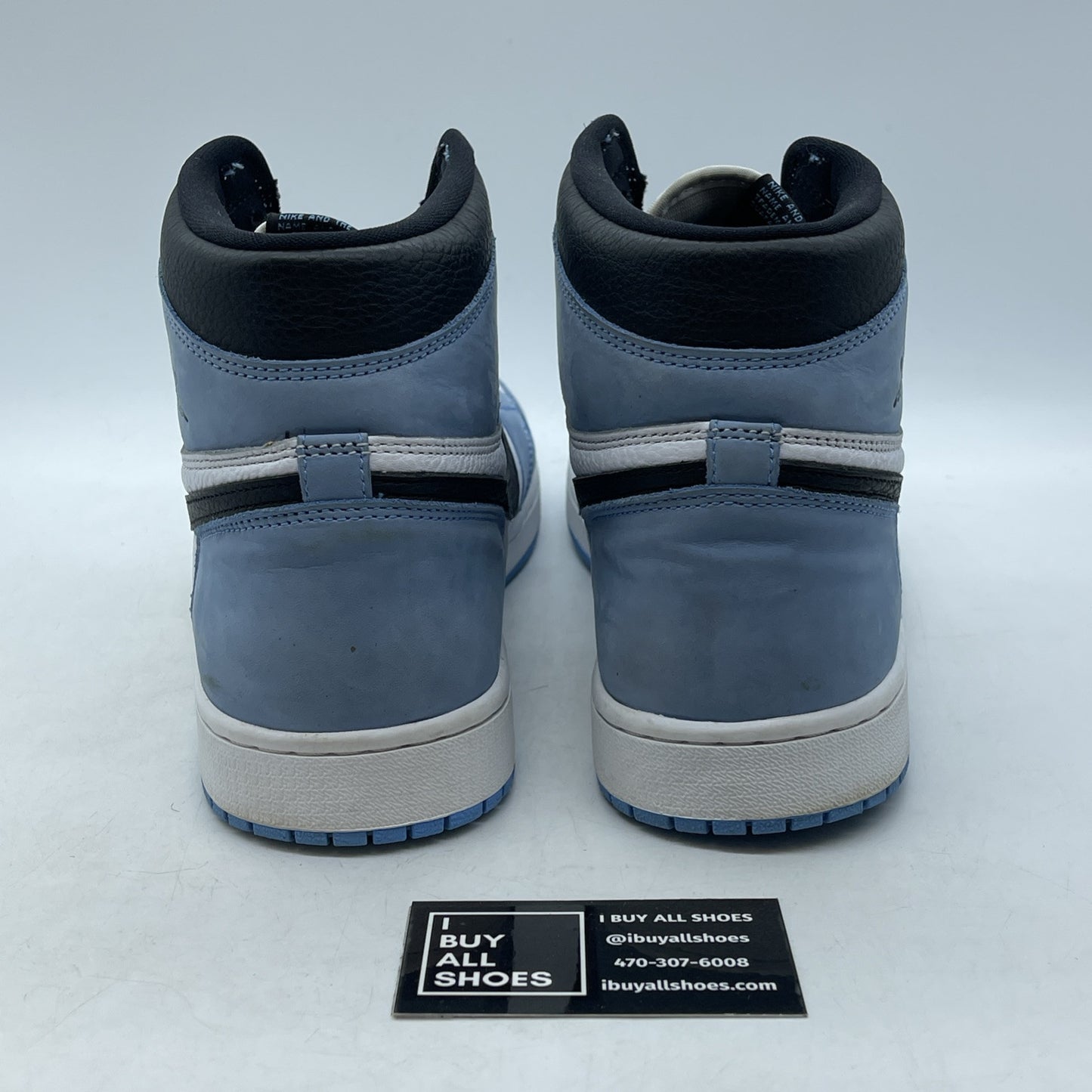 Size 13 - Jordan 1 Retro OG High University Blue White Suede Leather -555088-134