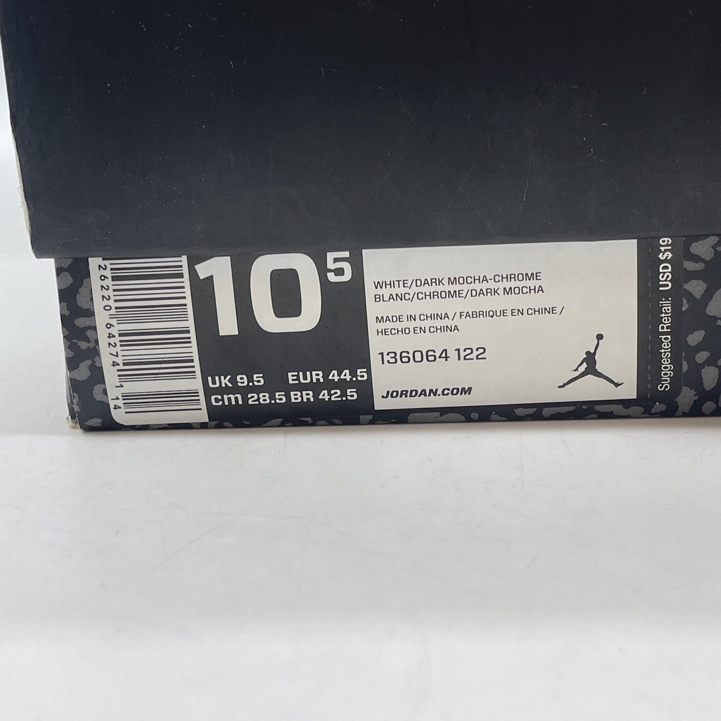 Size 10.5 - Air Jordan 3 Retro 2018 Mocha Brown White Suede (136064-122)