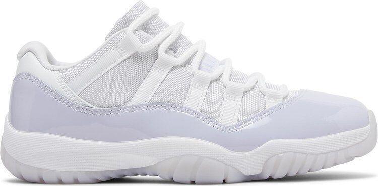 Size 12W- Air Jordan 11 Retro Low Pure Violet Purple White Leather (AH7860-101)
