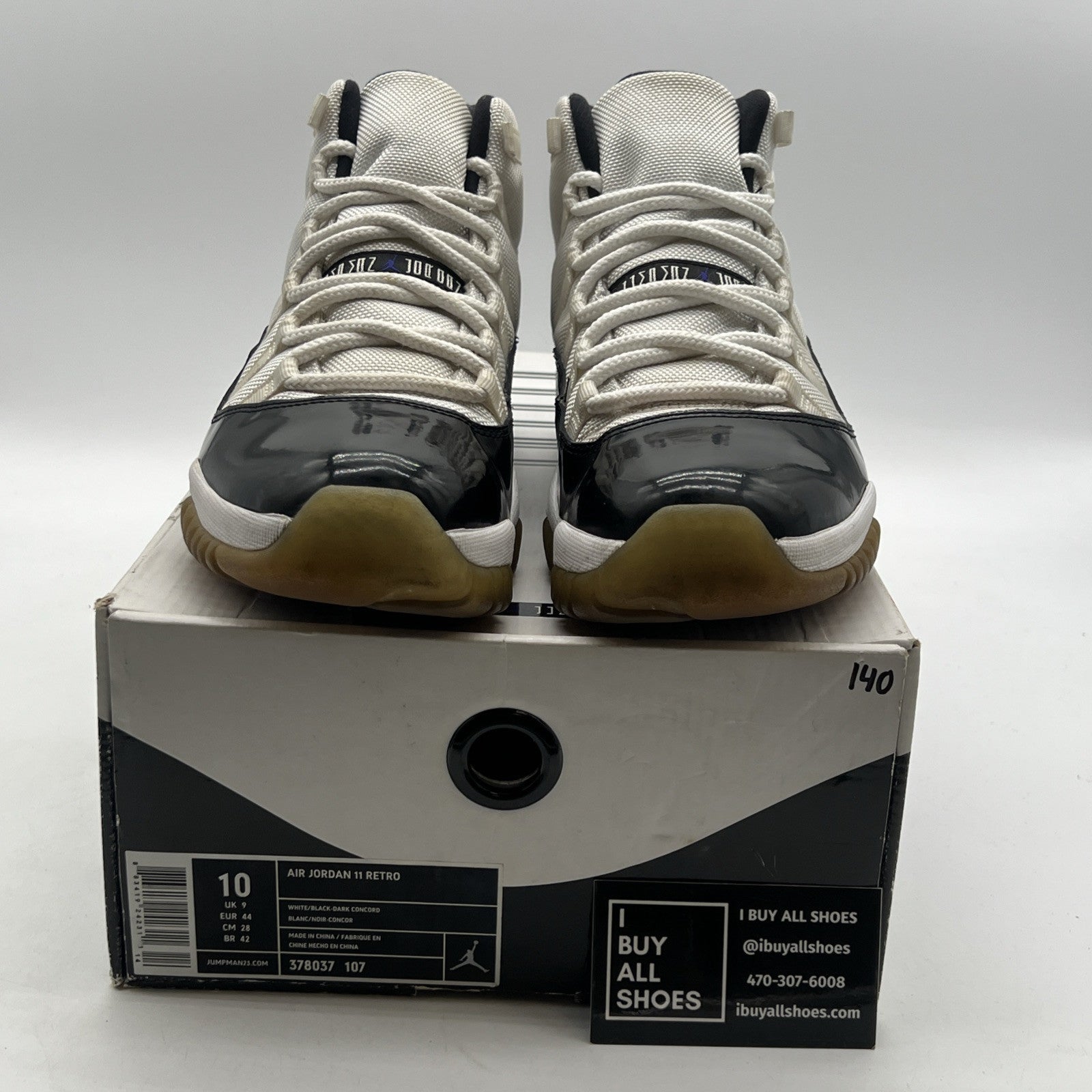 Size 10 - Air Jordan 11 Retro Concord 2011 (378037-107)