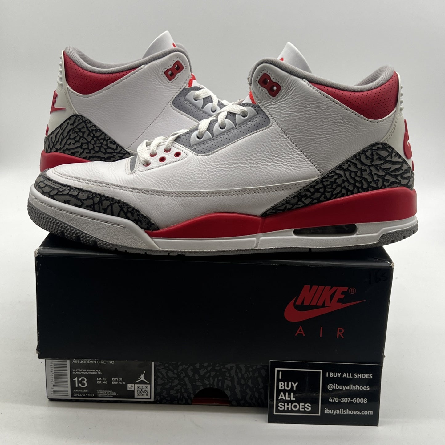 Size 13 - Air Jordan 3 Retro Mid Fire Red (DN3707-160)