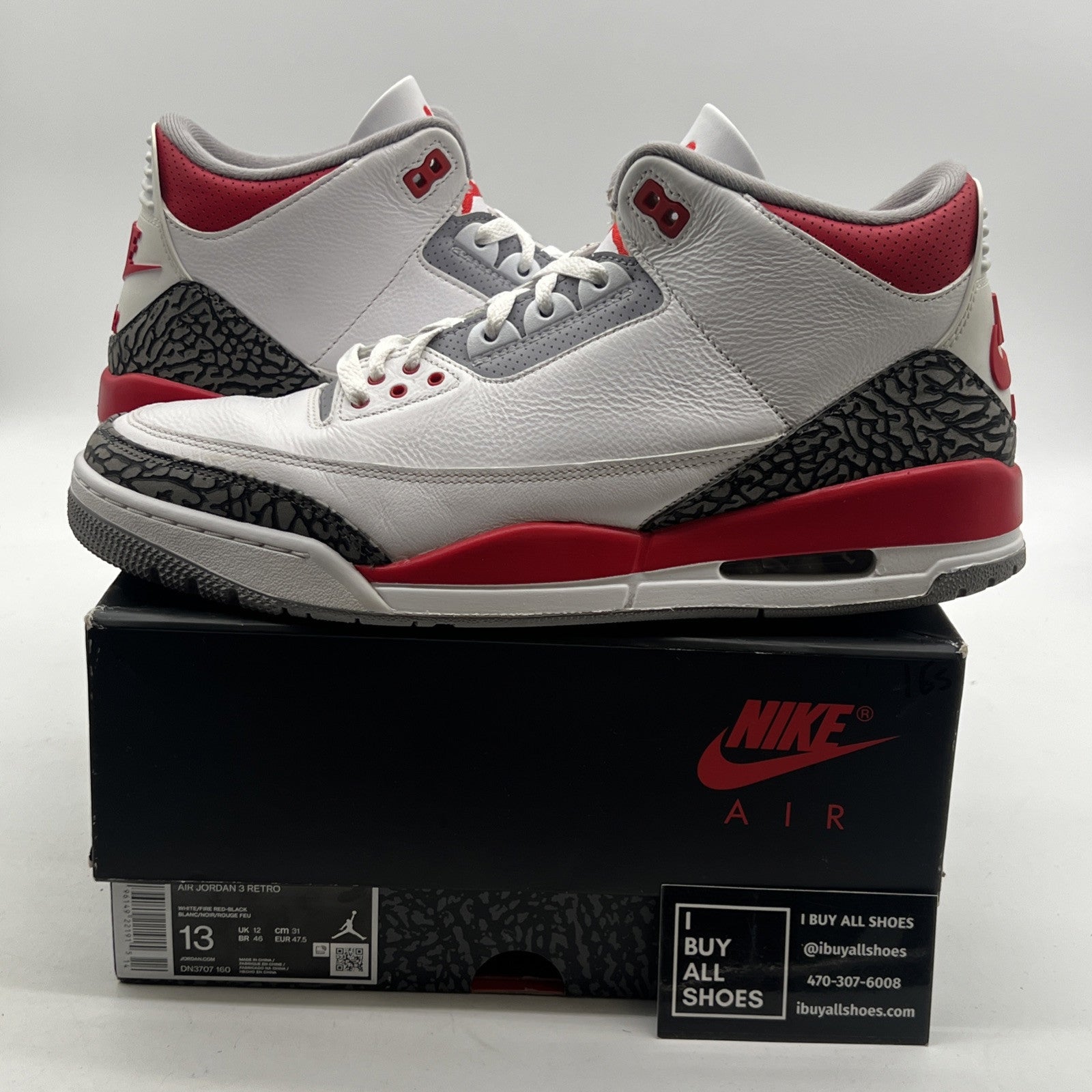Size 13 - Air Jordan 3 Retro Mid Fire Red (DN3707-160)
