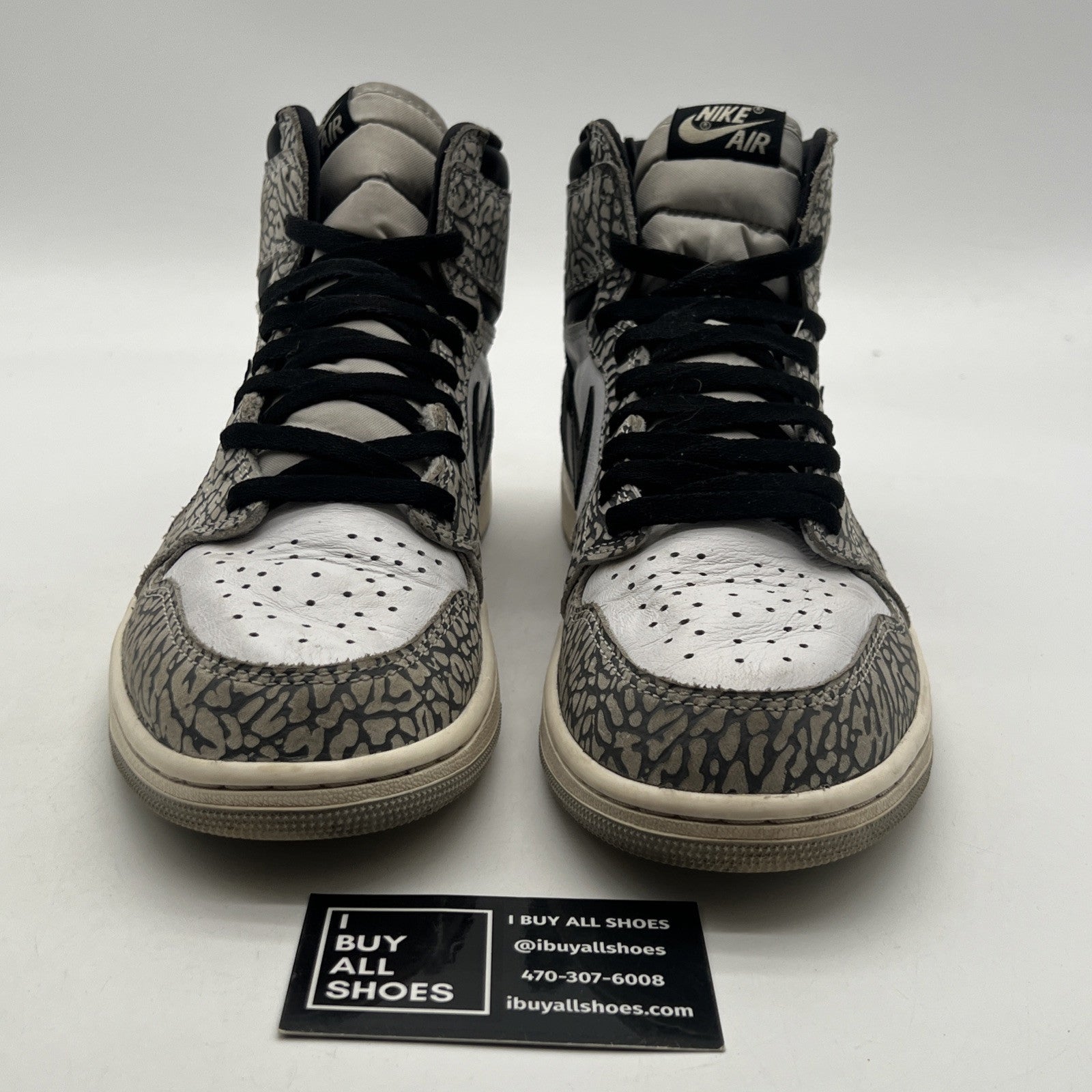 Size 10 - Air Jordan 1 Retro OG High White Cement (DZ5485-052)