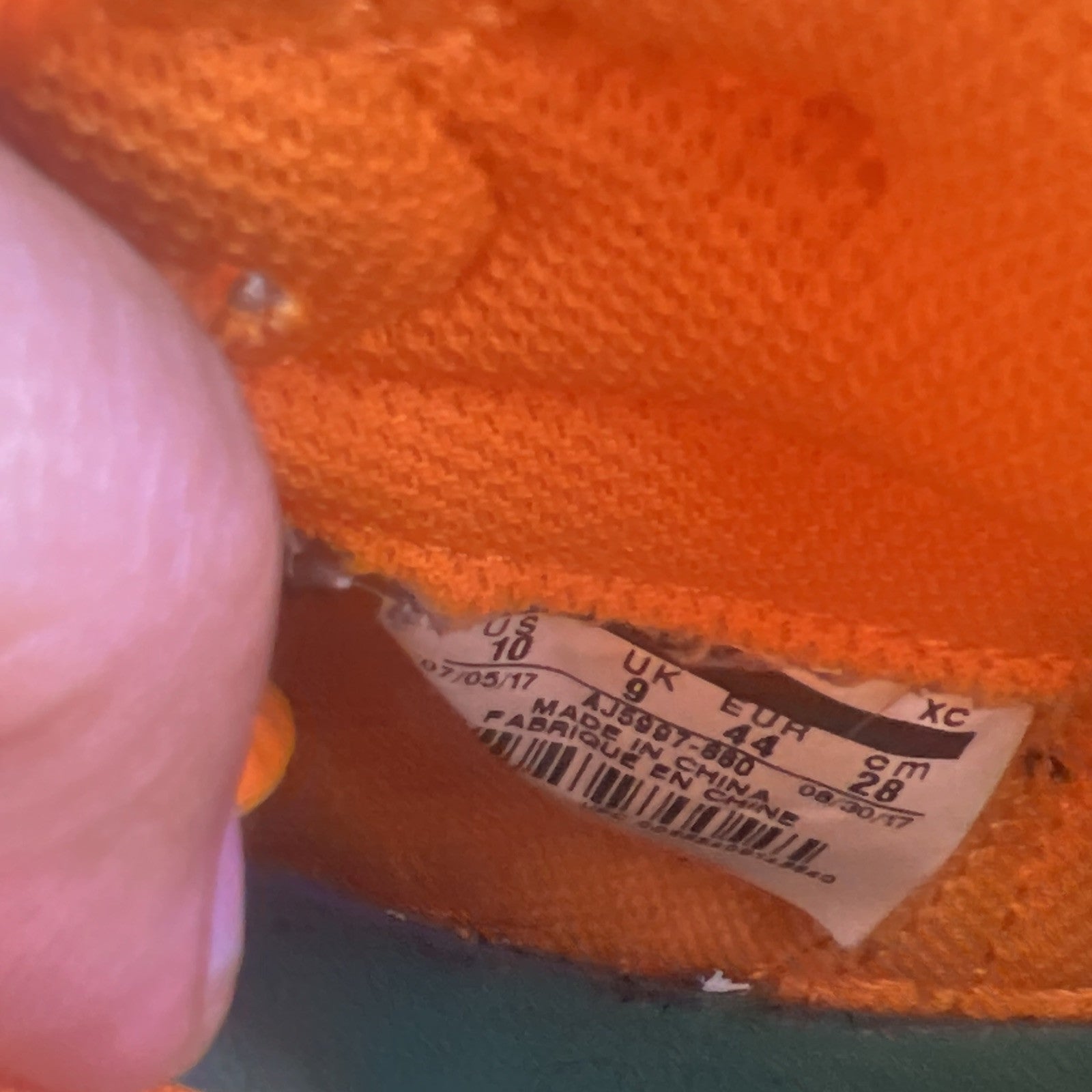 Size 10 - Air Jordan 1 Retro OG G8RD High Orange Peel (AJ5997-880)