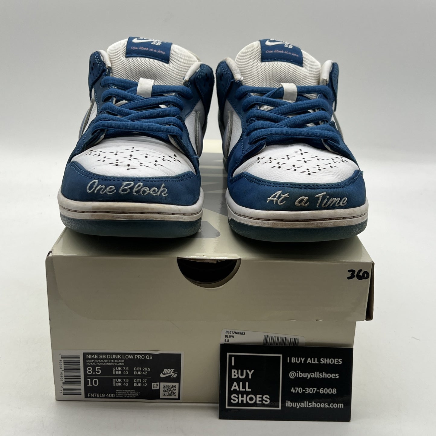 Size 8.5 - Nike SB Dunk Low x Born x Raised One Block At A Time (FN7819-400)