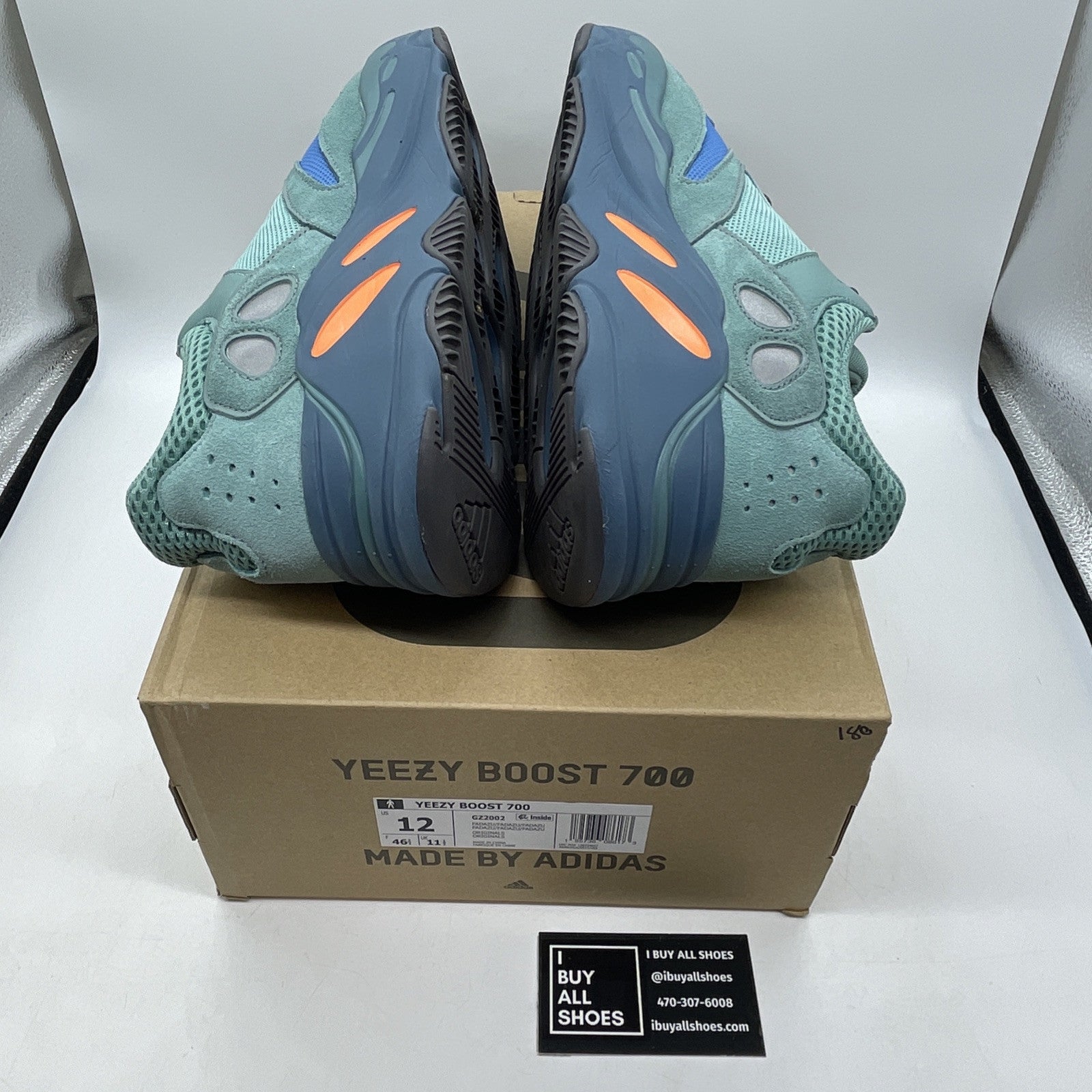 Size 12 - adidas Yeezy Boost 700 Faded Azure Blue Suede Leather (GZ2002)