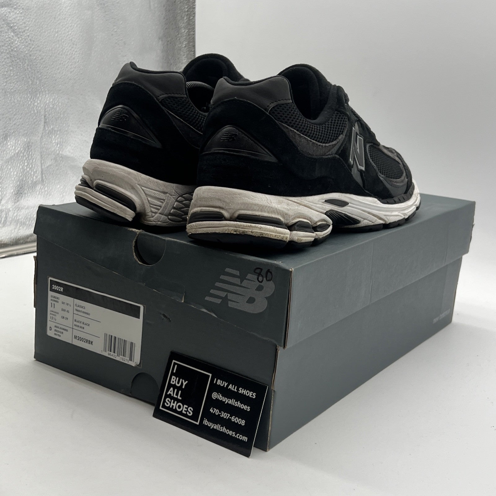 Size 11 - New Balance 2002R Black Gunmetal (M2002RBK)