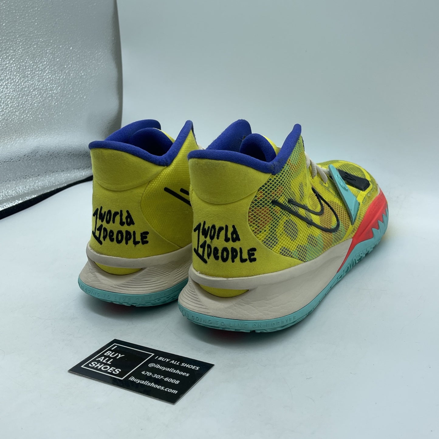 Size 12 - Nike Kyrie 7 EP 1 World 1 People Yellow Black Suede (CQ9327-700)