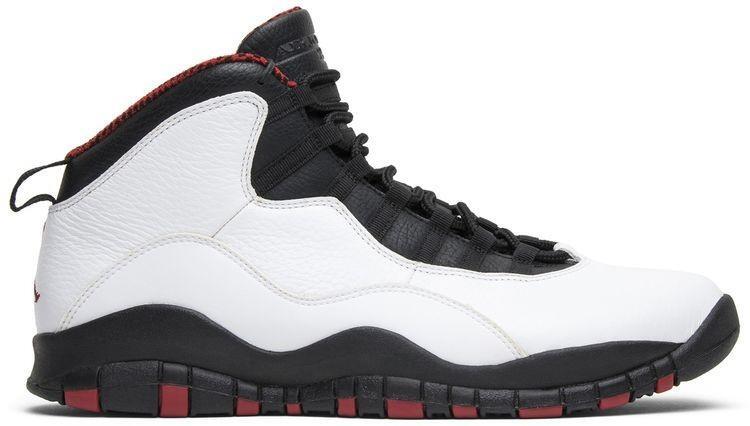 Size 10 - Air Jordan 10 Retro 2012 Chicago White Black Red Leather (310805-100)