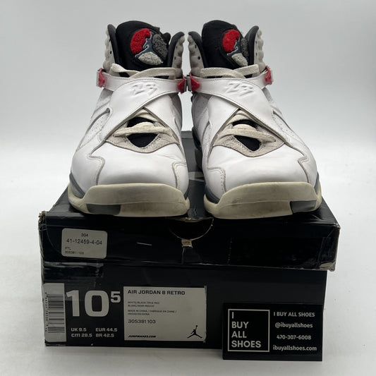 Size 10.5 - Air Jordan 8 Retro White 2013 (305381-103)
