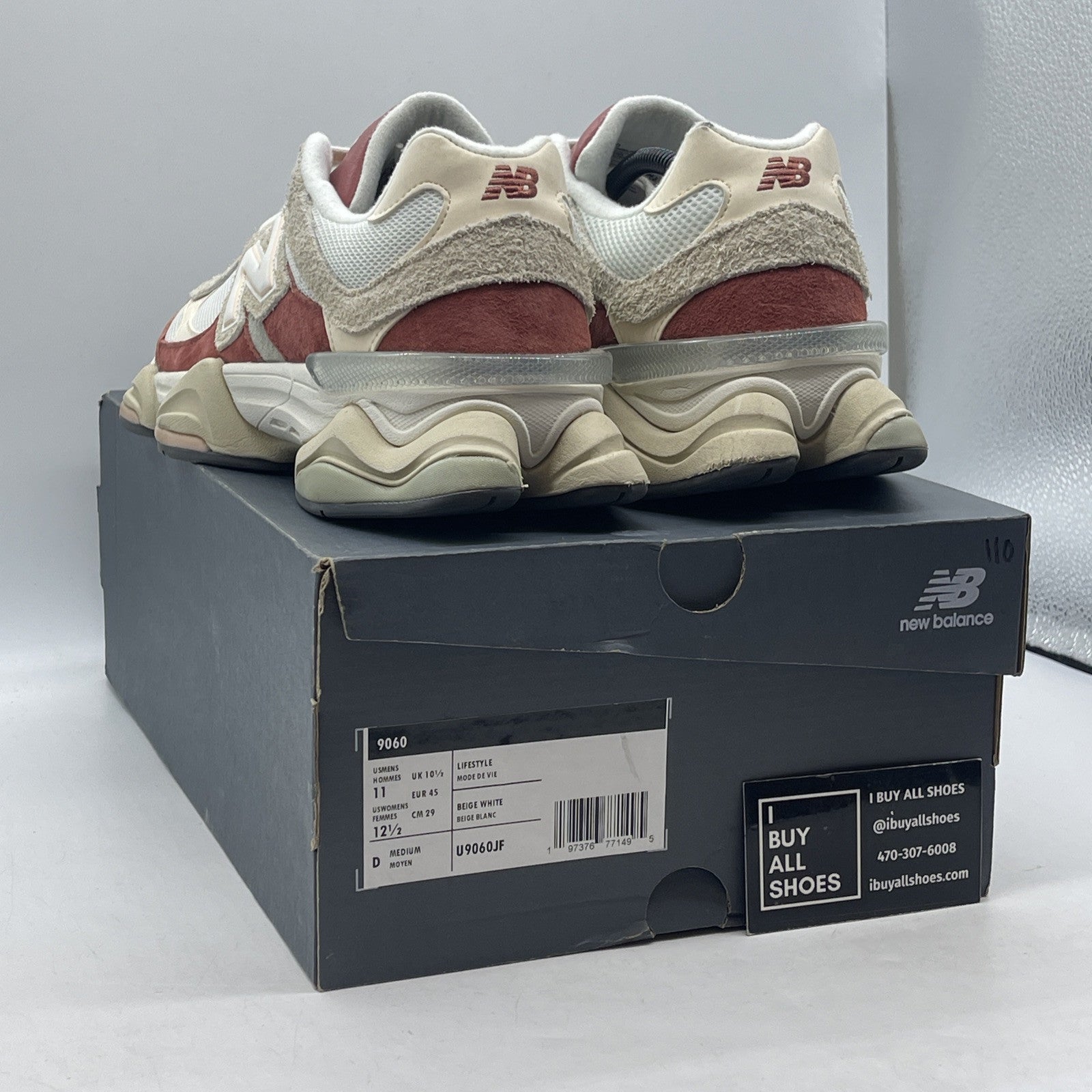 Size 11 - New Balance 9060 Festival Pack Brown White Suede (U9060JF)