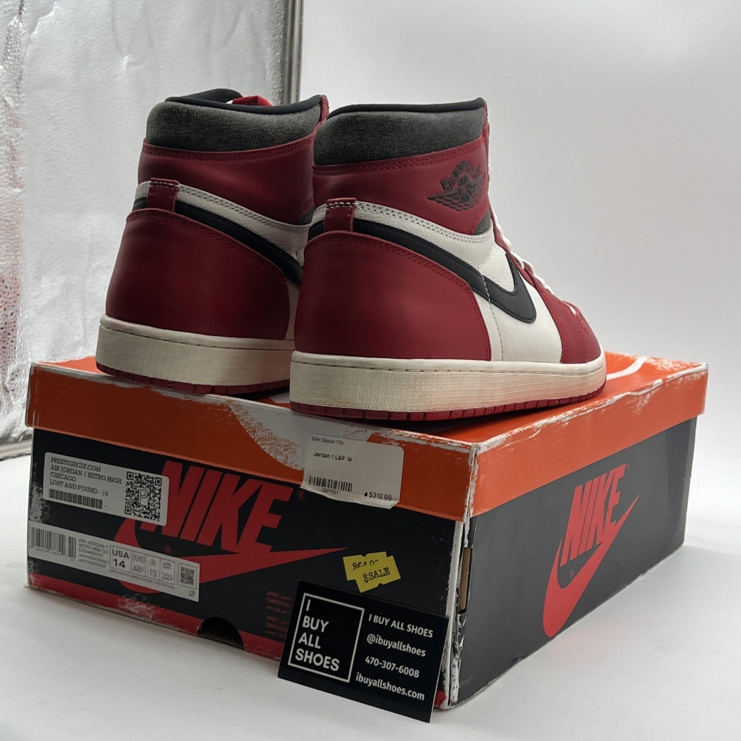 Size 14 - Air Jordan 1 Retro High OG Chicago Reimagined Lost & Found DZ5485-612