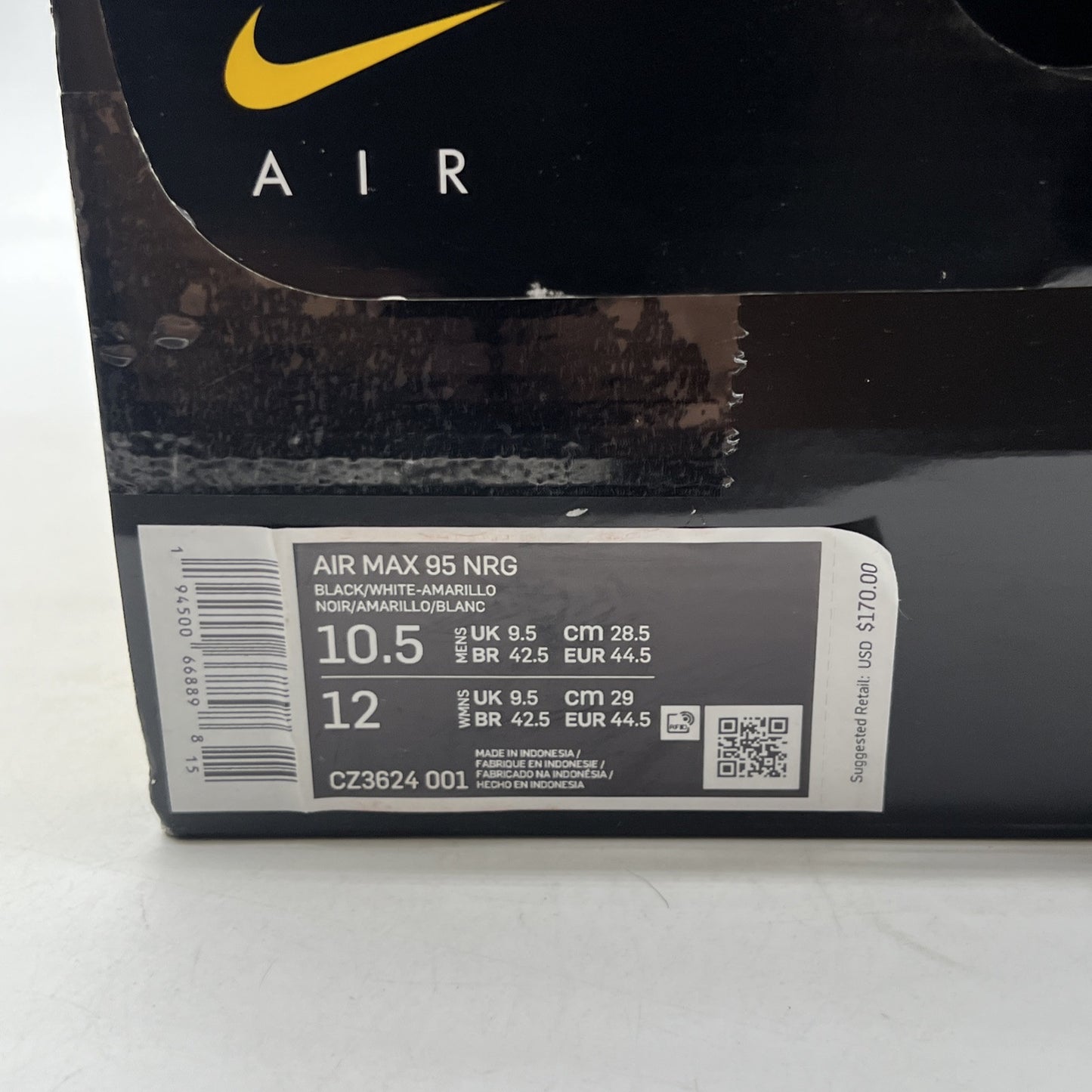 Size 10.5 - Nike LeBron James x Air Max 95 NRG Home Team (CZ3624-001)