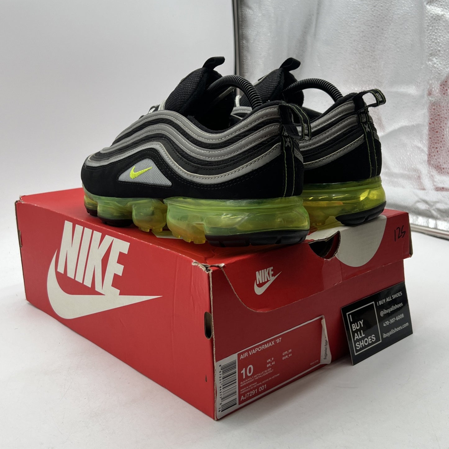 Size 10 - Nike Air VaporMax 97 Neon (AJ7291-001)