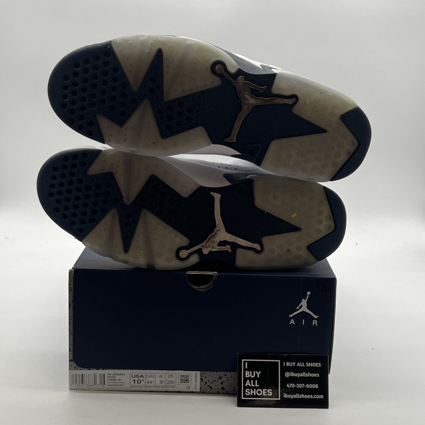Size 10.5 - Air Jordan 6 Retro Midnight Navy (CT8529-141)