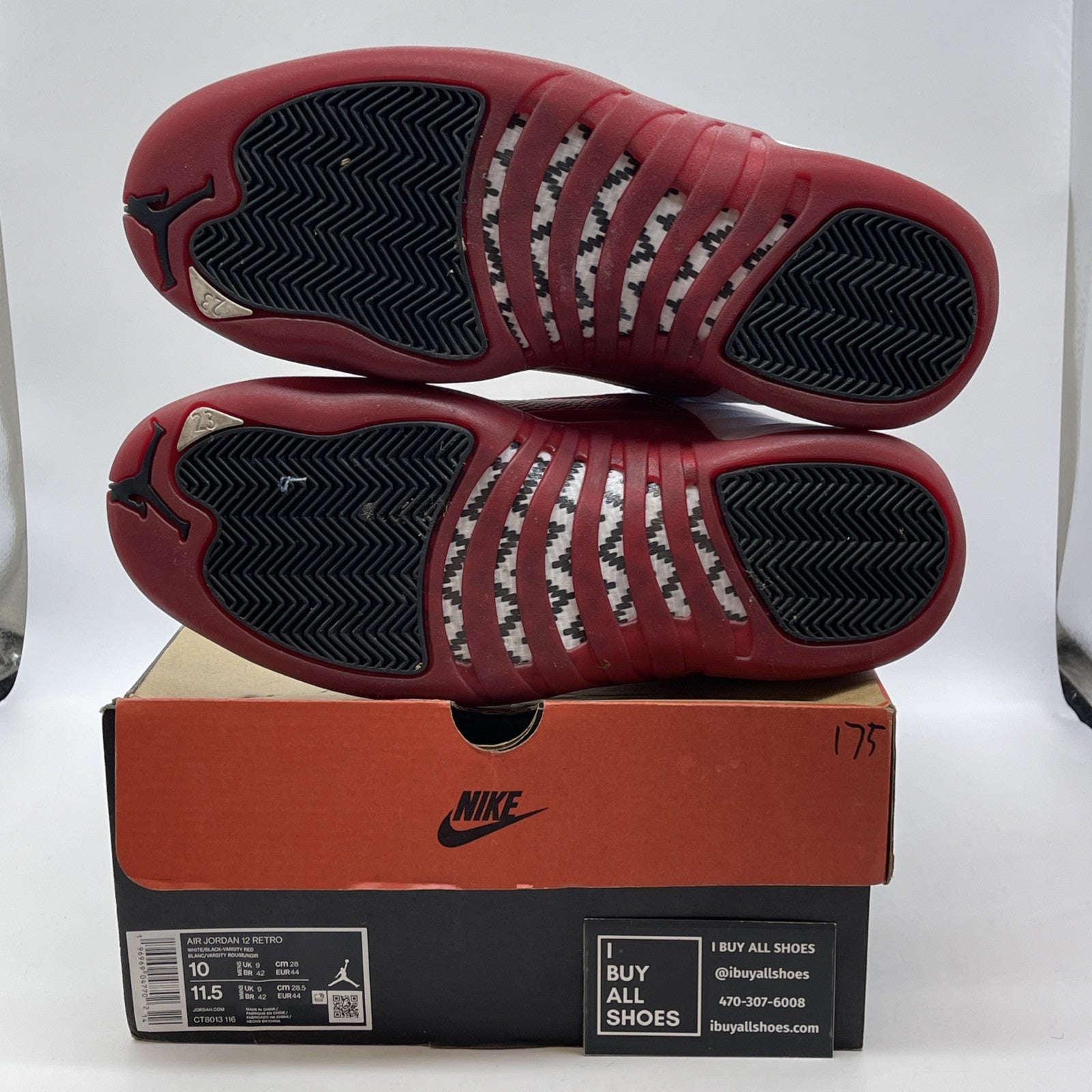 Size 10 - Jordan 12 Retro 2023 Mid Cherry Red White Leather (CT8013-116)