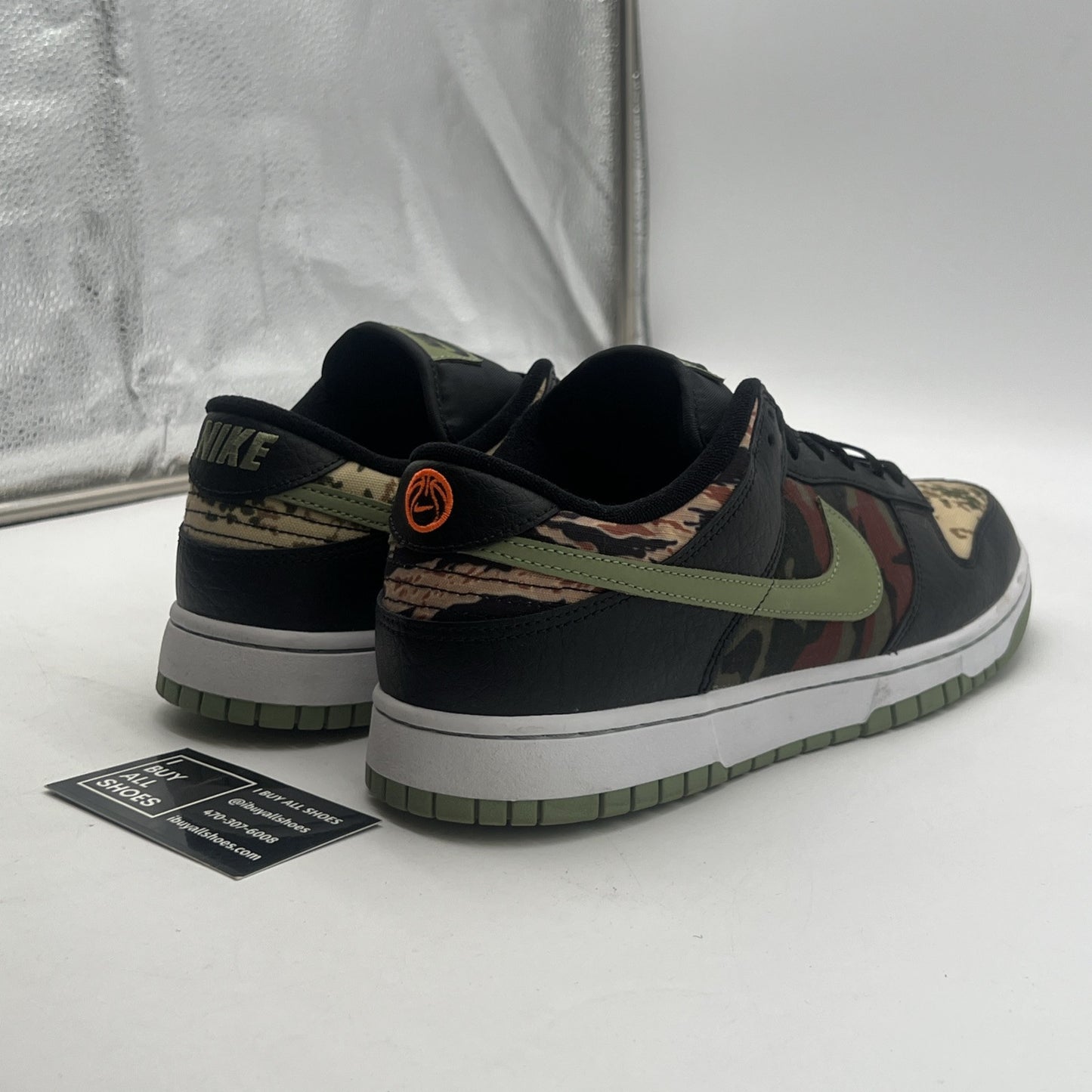Size 12 - Nike Dunk SE Low Black Multi-Camo (DH0957-001)