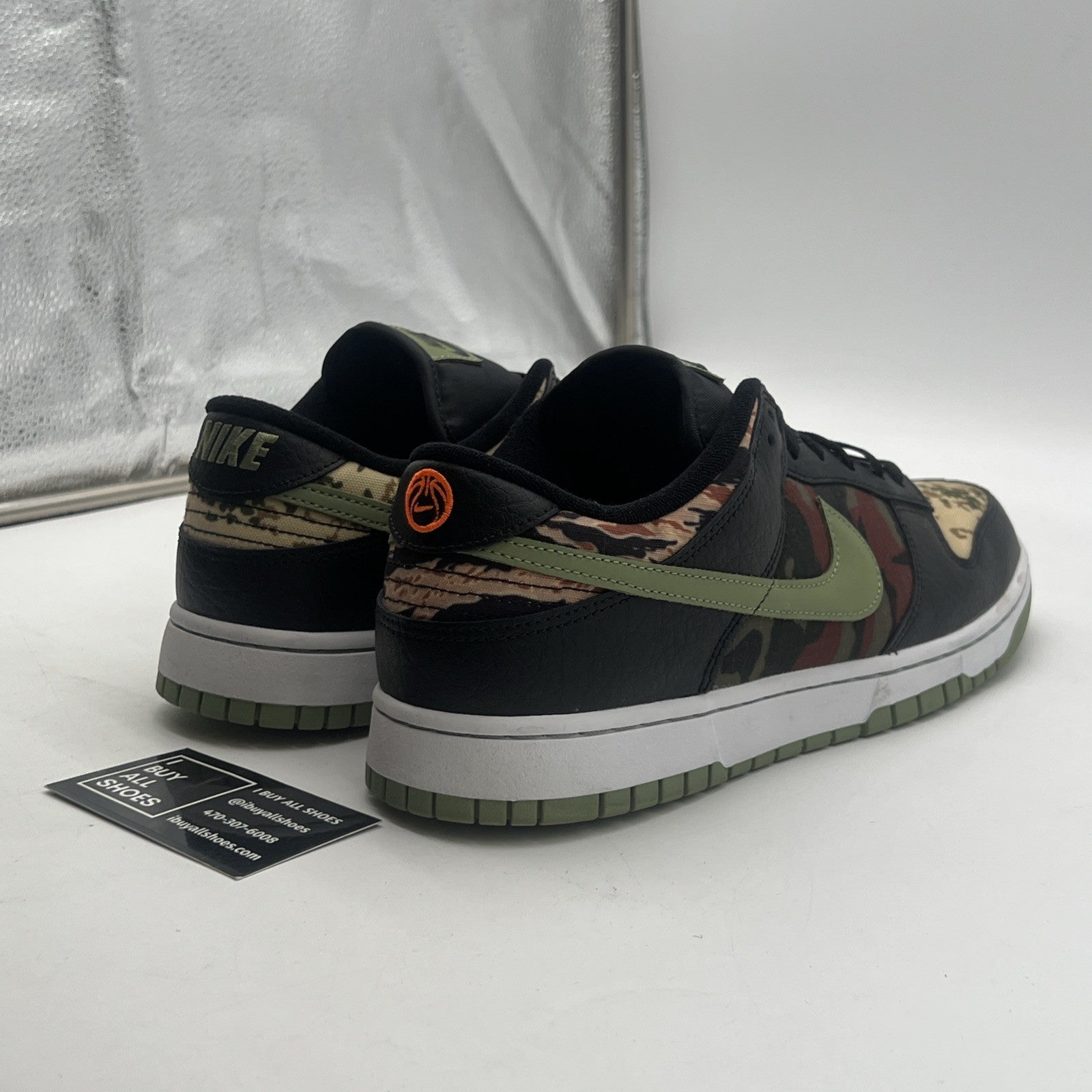 Size 12 - Nike Dunk SE Low Black Multi-Camo (DH0957-001)