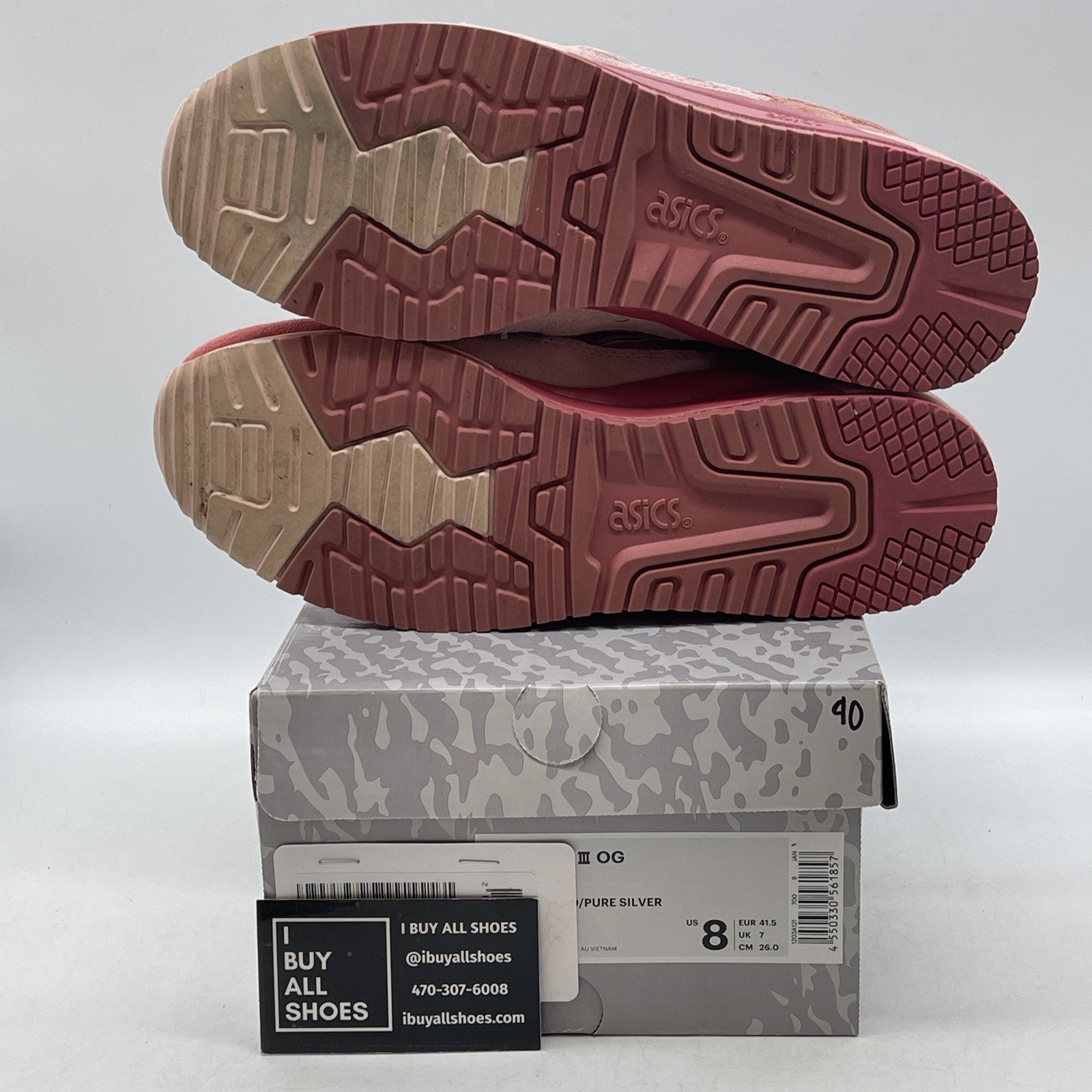 Size 8 - ASICS Concepts x Gel Lyte 3 Otoro Pink Grey Suede Leather (1203A121)