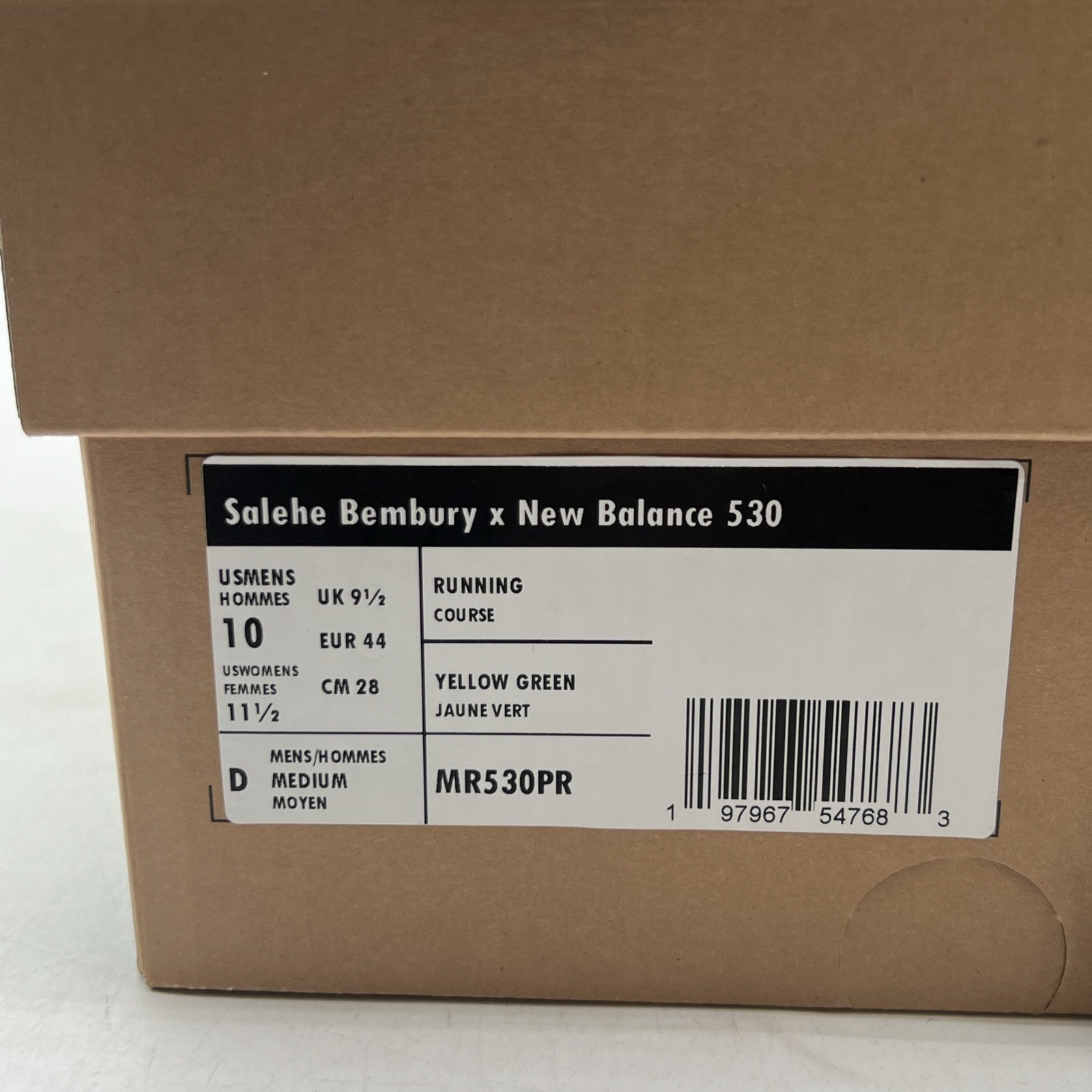 Size 10 - New Balance Salehe Bembury x 530 Prosperity Be The Prize (MR530PR)