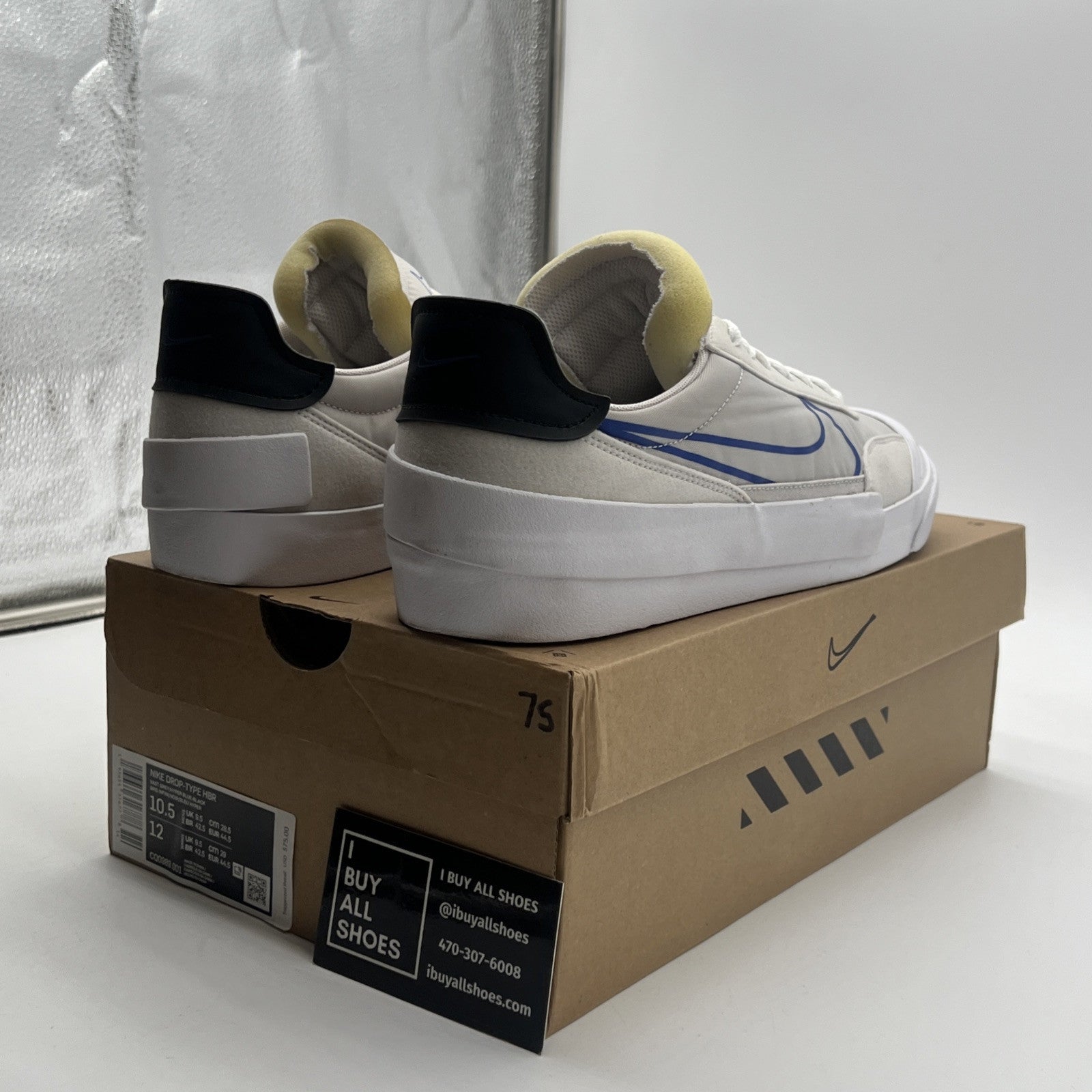 Size 10.5 - Nike Drop Type HBR Vast Grey (CQ0989-001)