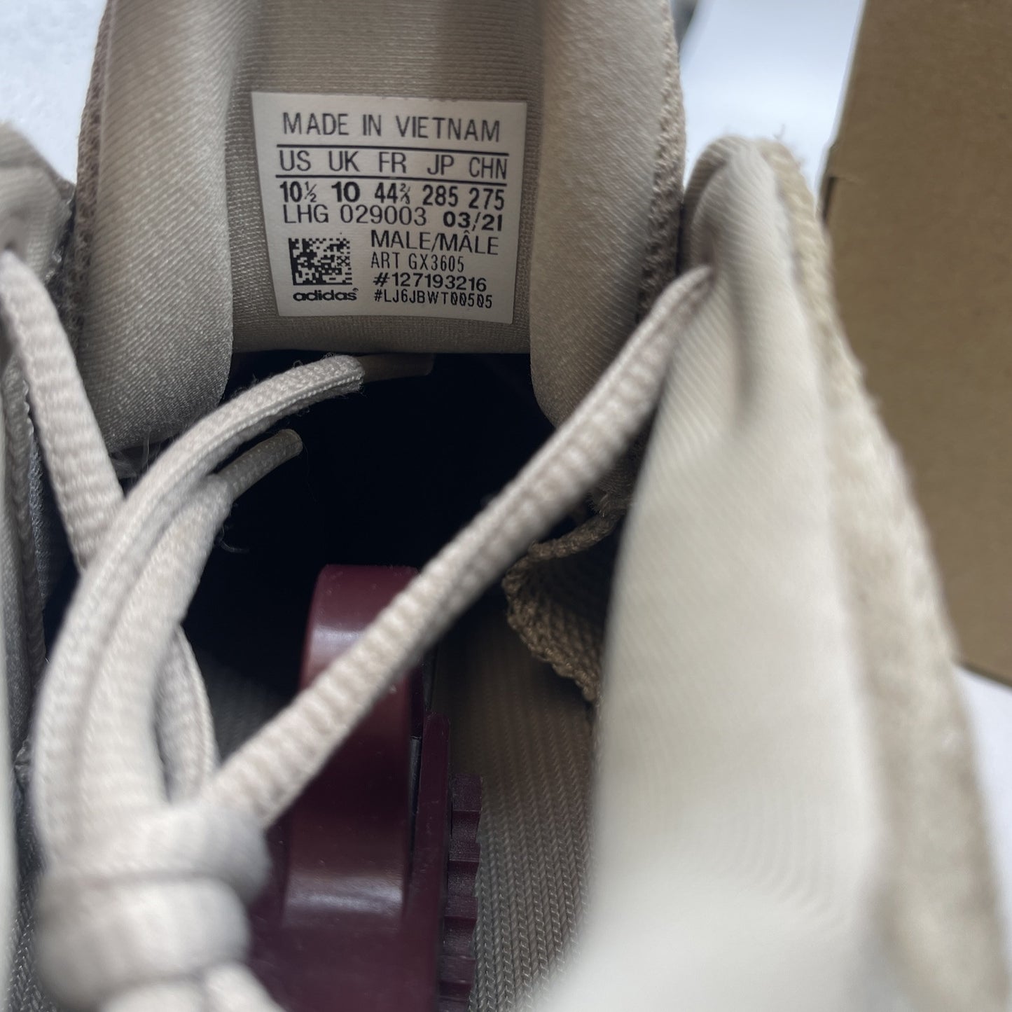Size 10.5 - adidas Yeezy 500 Taupe Light Brown Suede Leather (GX3605)