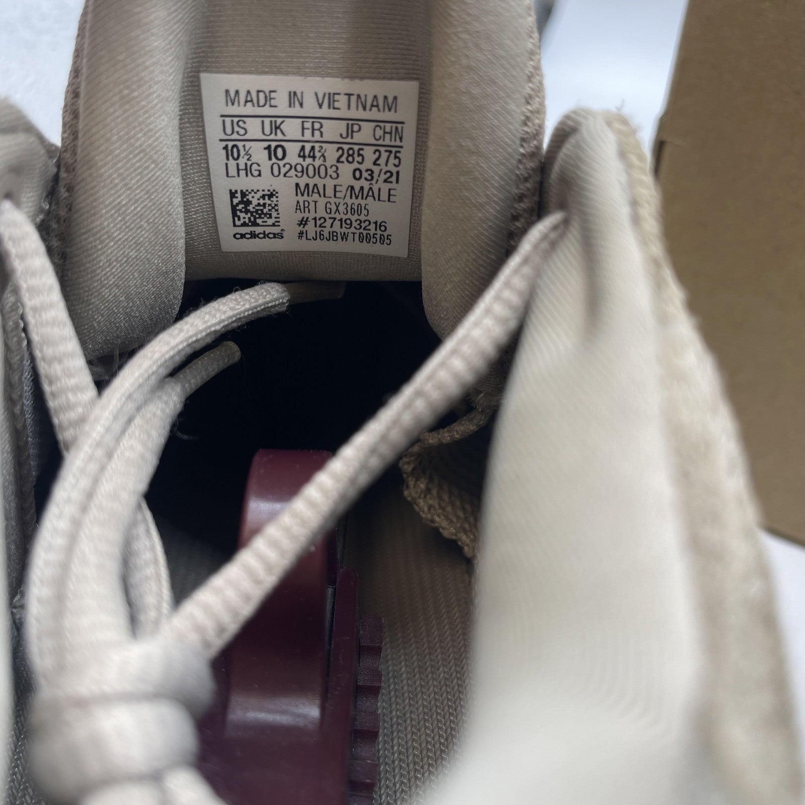 Size 10.5 - adidas Yeezy 500 Taupe Light Brown Suede Leather (GX3605)