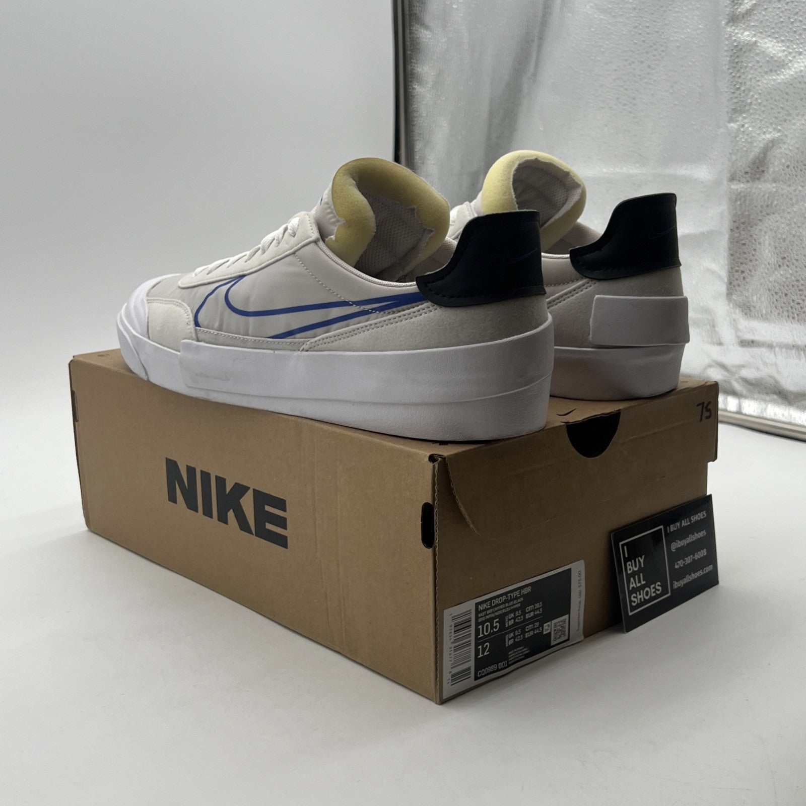 Size 10.5 - Nike Drop Type HBR Vast Grey (CQ0989-001)
