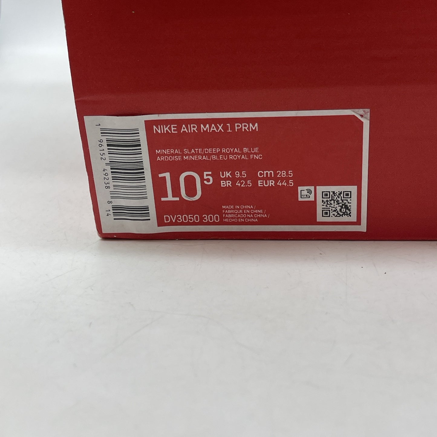 Size 10.5 - Nike Air Max 1 Premium Dirty Denim Blue Suede (DV3050-300(