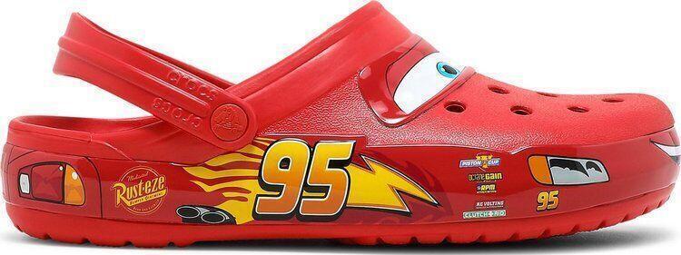 Size 9 - Crocs Classic Clog Lightning McQueen 2021 Rubber Red (205759-610)