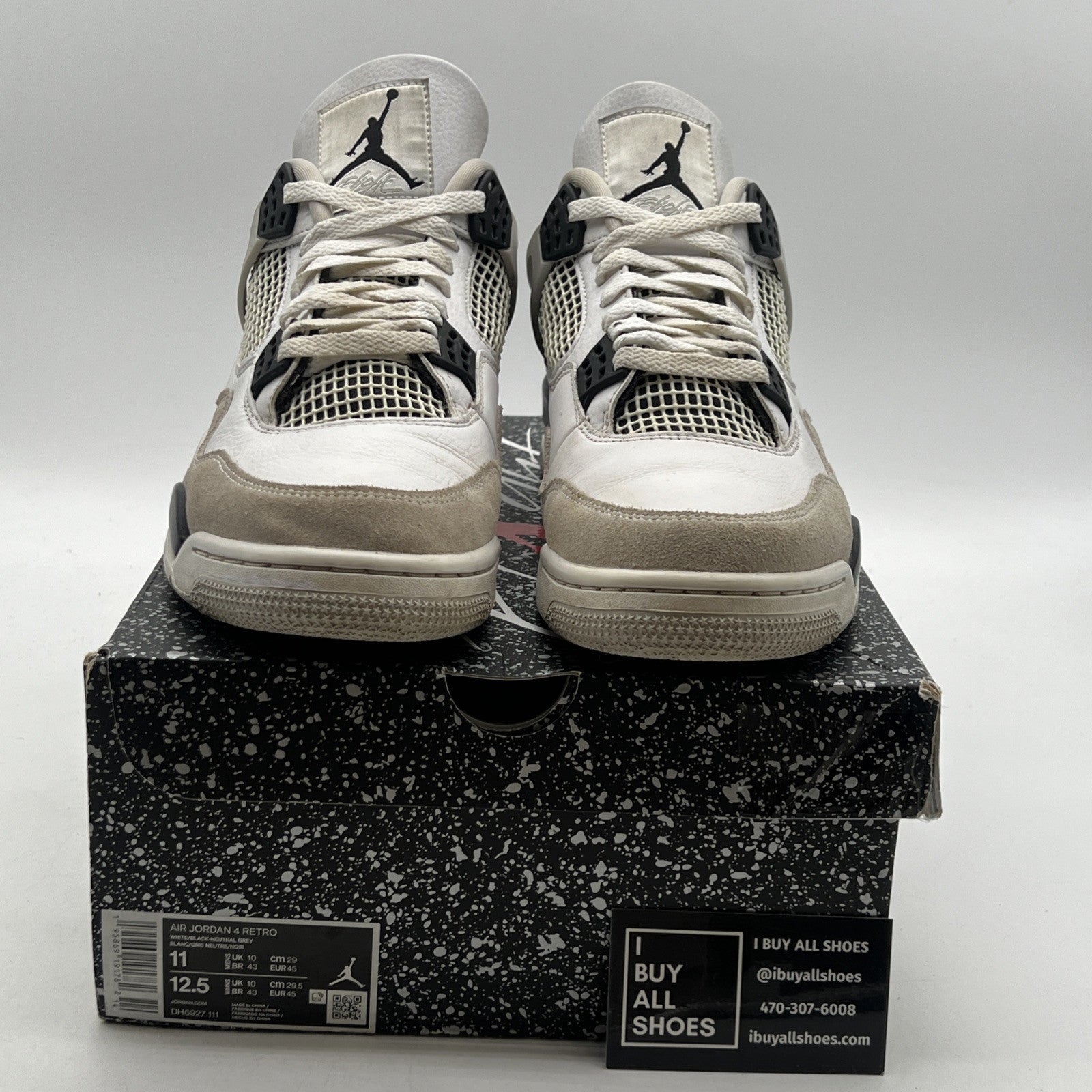 Size 11 - Air Jordan 4 Retro Mid Military Black (DH6927-111)