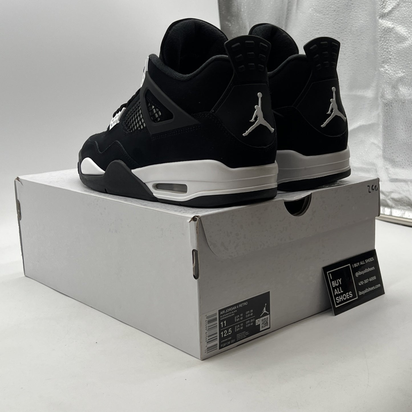 Size 11 - Air Jordan 4 Retro White Thunder (FQ8138-001)