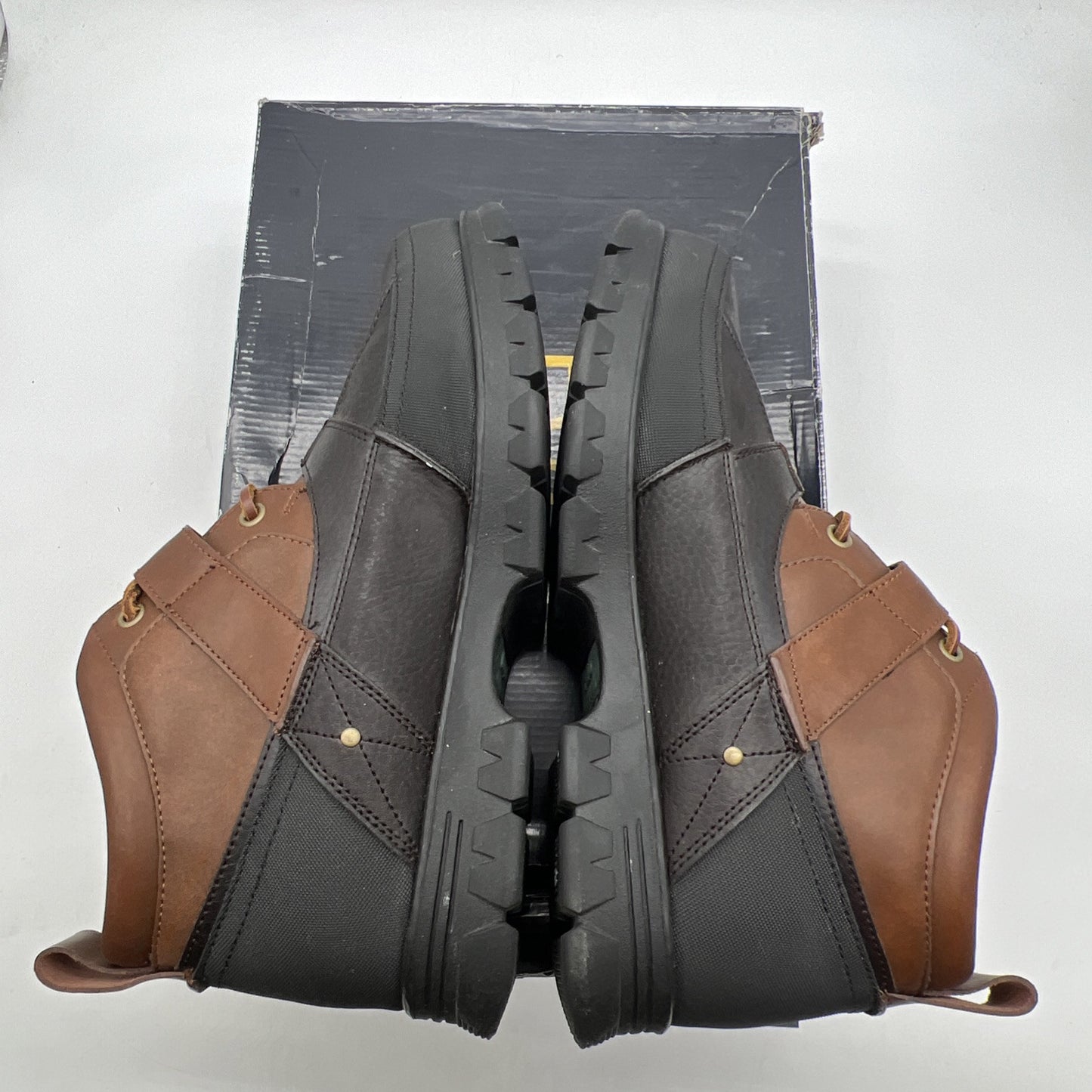 Size 11D - Polo Ralph Lauren Mens Hardy II Ankle Boots Brown Vintage Chunky